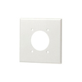 Leviton Wallplates 2 Gang Single 2/15 Diam Wlplt Wht 80526-W